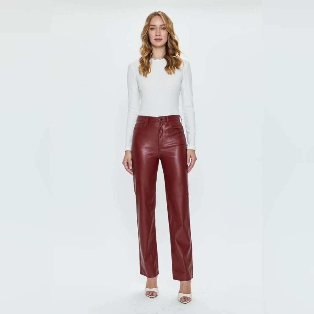 Pistola CASSIE SUPER HIGH RISE STRAIGHT - CARMINE